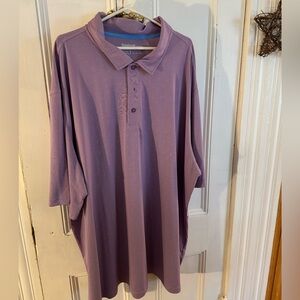 This is a very nice purple Reebok Big men’s Golf polo- 5xlt